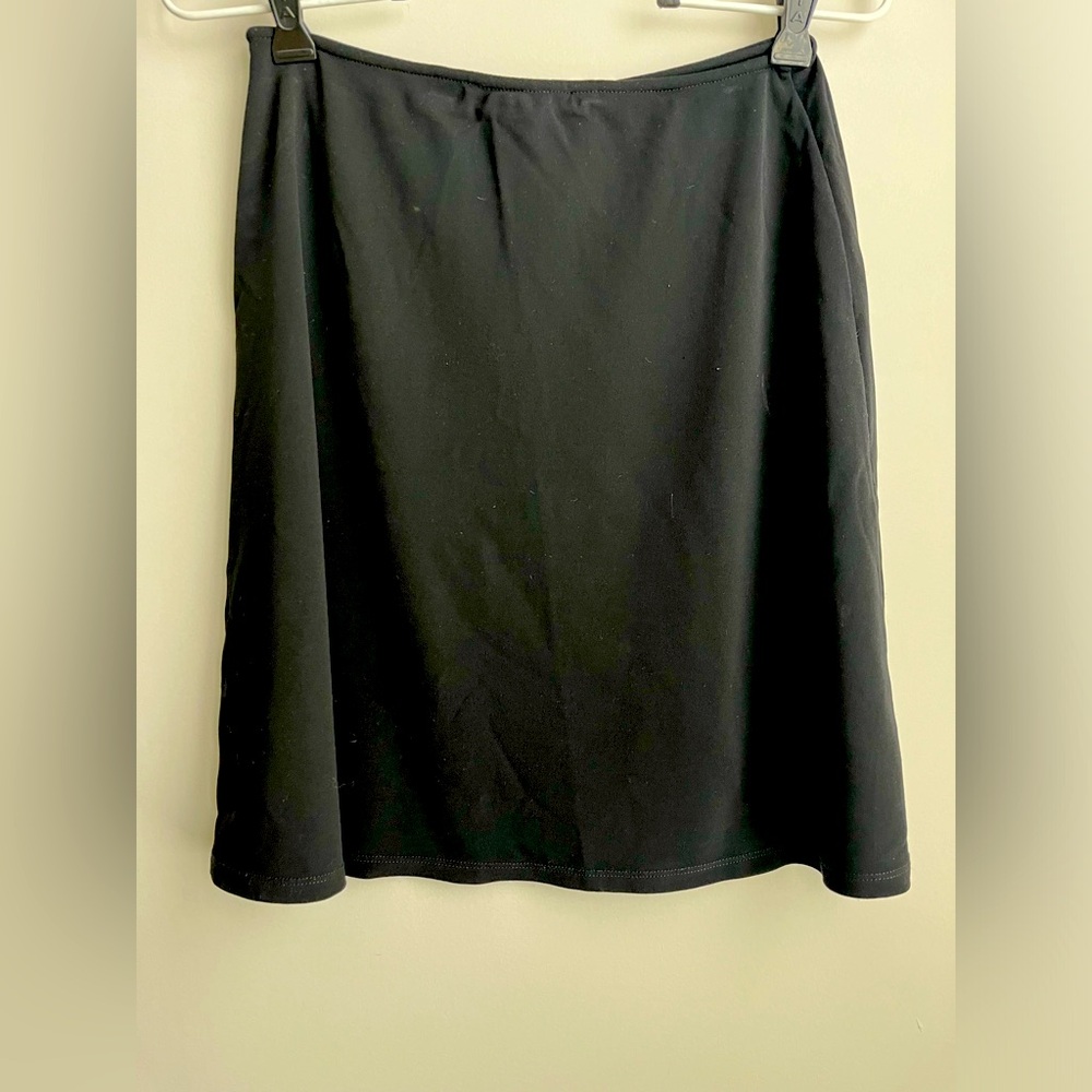 J crew black skirt side zip size 2